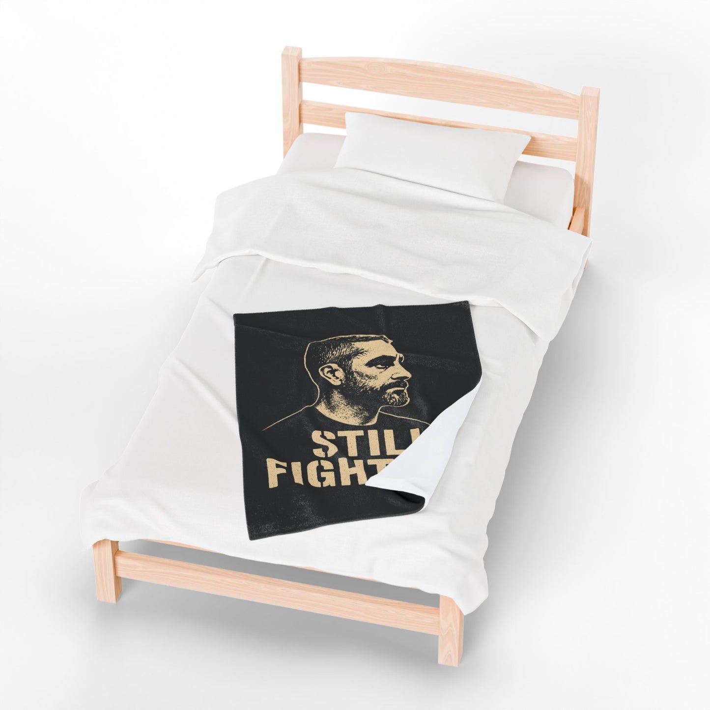 "Still Fighting" Portrait Blanket Throw