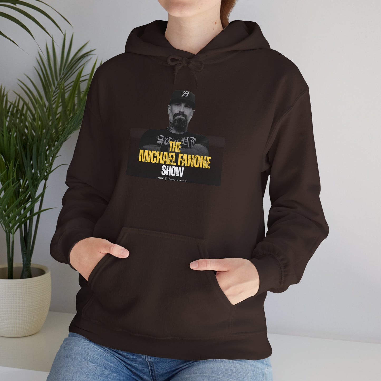 Michael Fanone Show Hoodie, Unisex Heavy Blend Sweatshirt, Cozy Gift for Fans, Comfortable Casual Wear, Perfect for Shows, Events