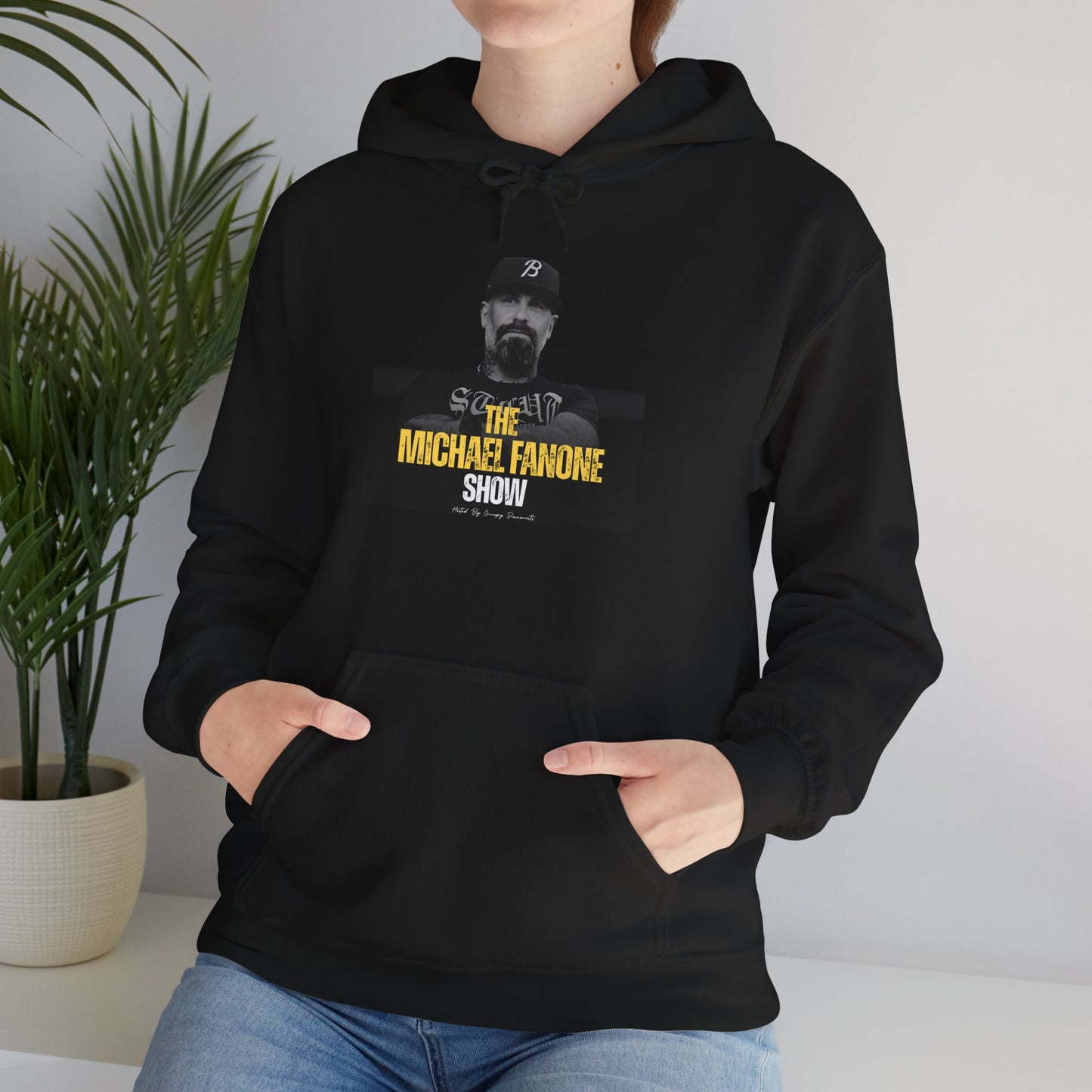Michael Fanone Show Hoodie, Unisex Heavy Blend Sweatshirt, Cozy Gift for Fans, Comfortable Casual Wear, Perfect for Shows, Events
