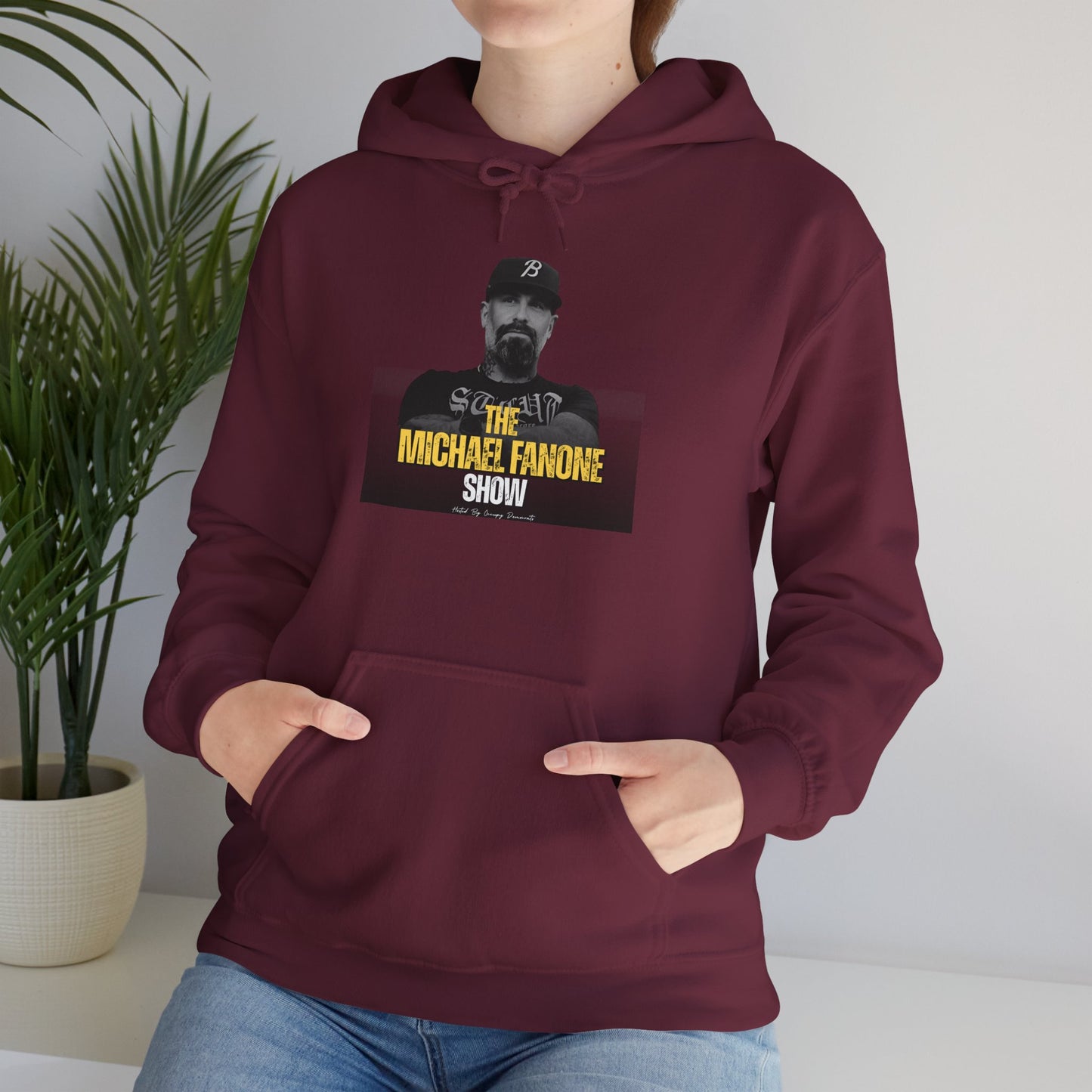 Michael Fanone Show Hoodie, Unisex Heavy Blend Sweatshirt, Cozy Gift for Fans, Comfortable Casual Wear, Perfect for Shows, Events