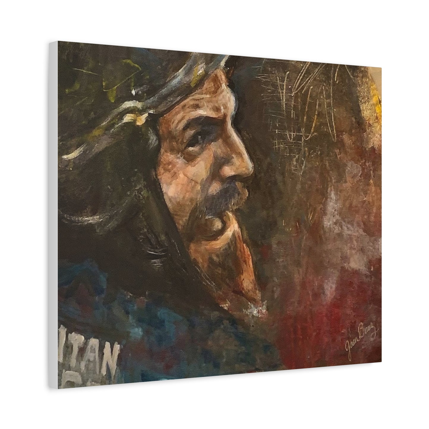“Fighting Fanone” Canvas Print | Joan Baez x Michael Fanone — Stretched Matte