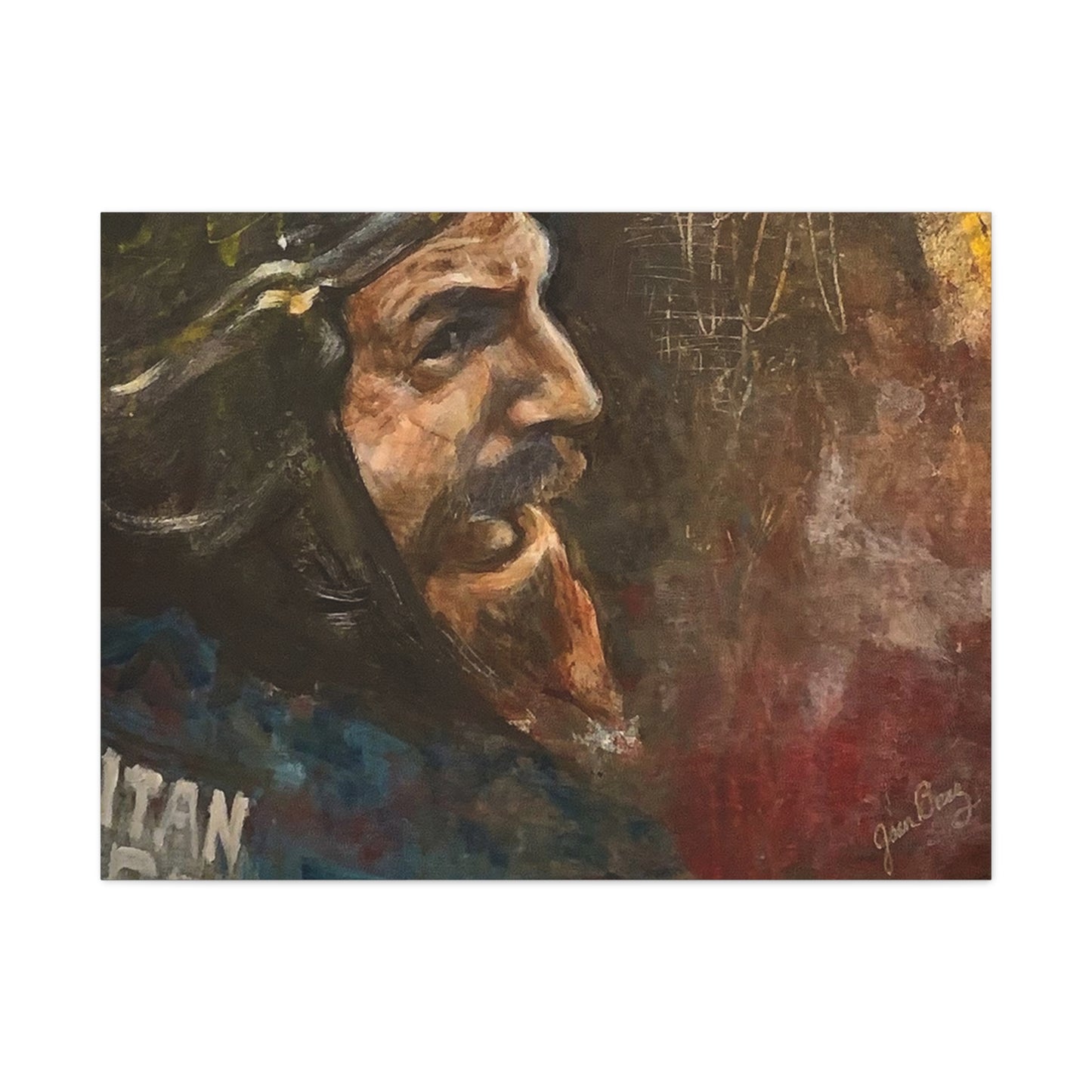 “Fighting Fanone” Canvas Print | Joan Baez x Michael Fanone — Stretched Matte