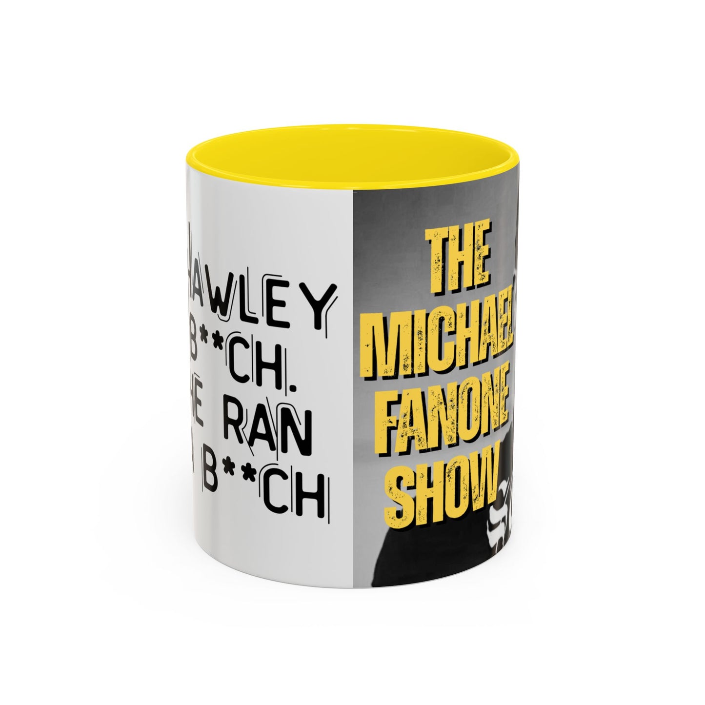 “Josh Hawley Ran Like a B**ch” Two-Tone Mug | Michael Fanone One-Liners