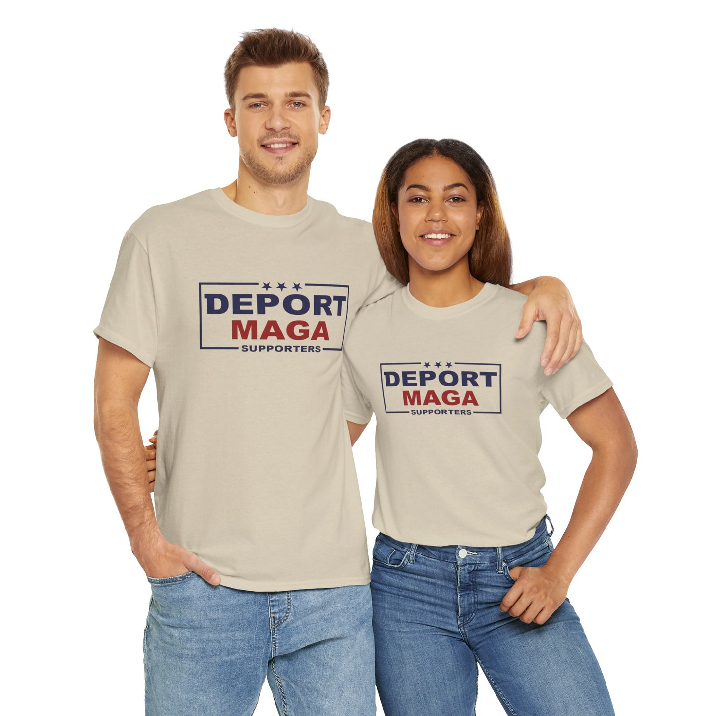 Deport MAGA Supporters Unisex Heavy Cotton Tee