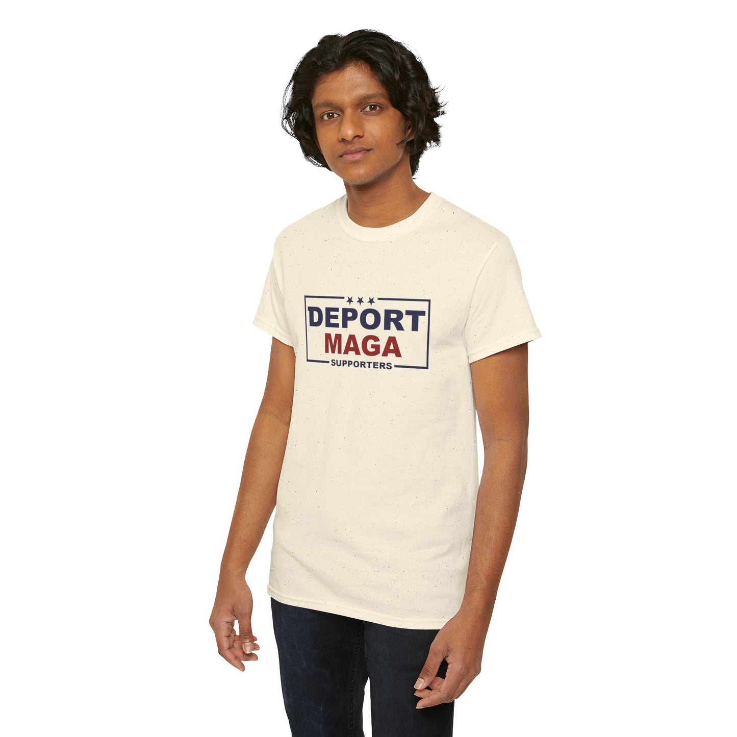 Deport MAGA Supporters Unisex Heavy Cotton Tee