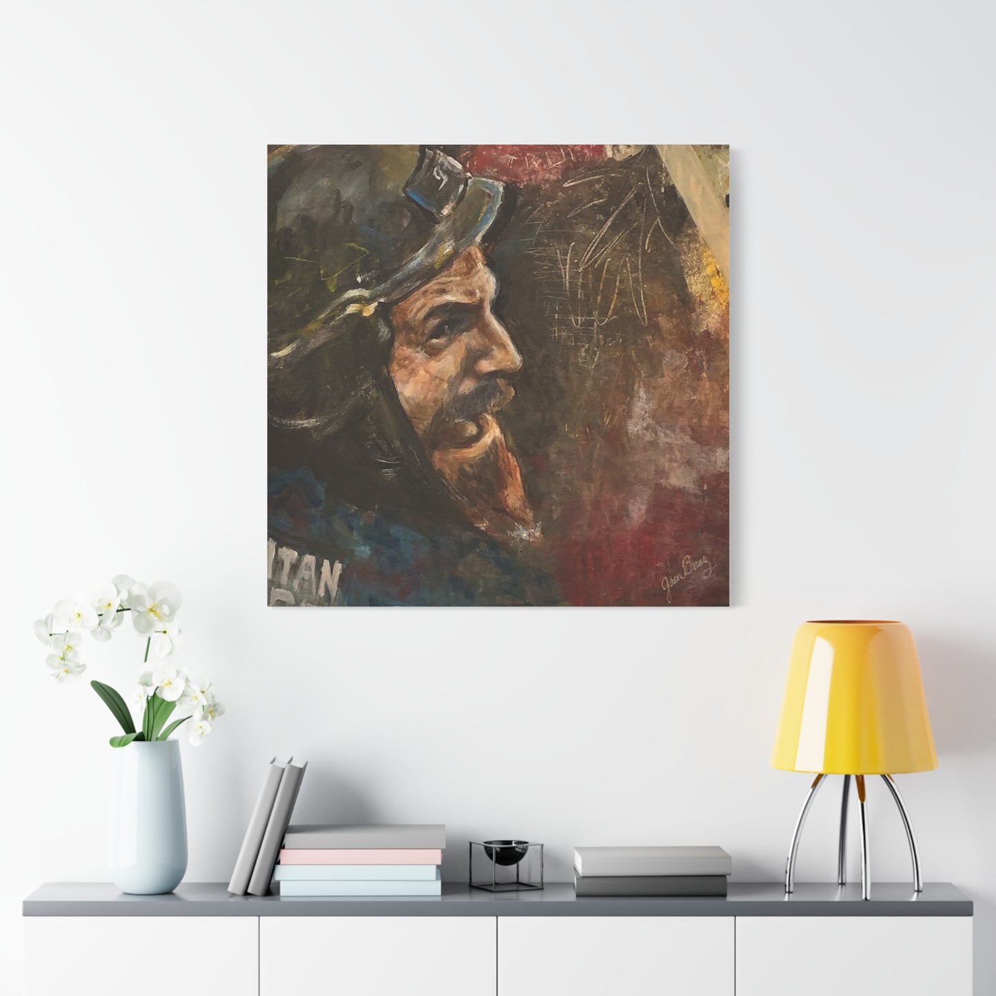 “Fighting Fanone” Canvas Print | Joan Baez x Michael Fanone — Stretched Matte