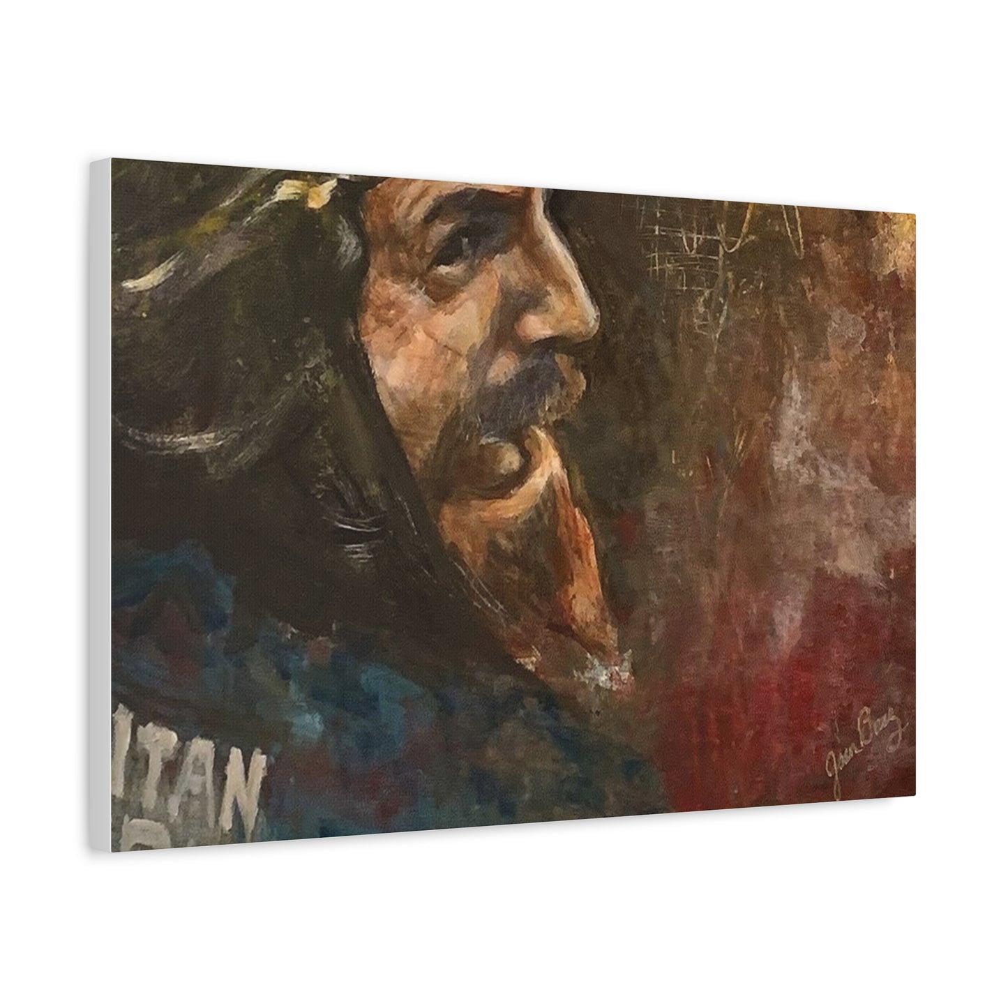 “Fighting Fanone” Canvas Print | Joan Baez x Michael Fanone — Stretched Matte