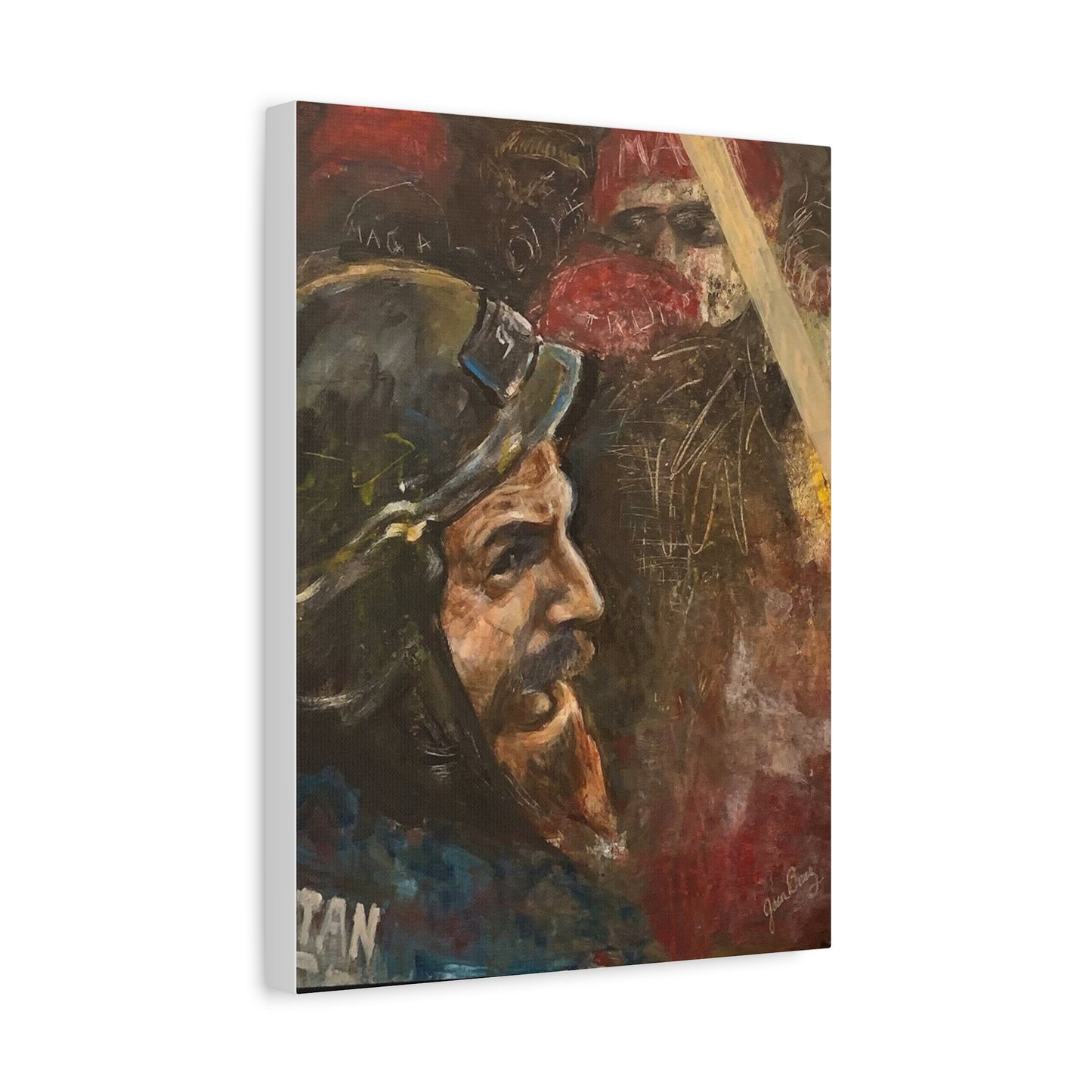 “Fighting Fanone” Canvas Print | Joan Baez x Michael Fanone — Stretched Matte