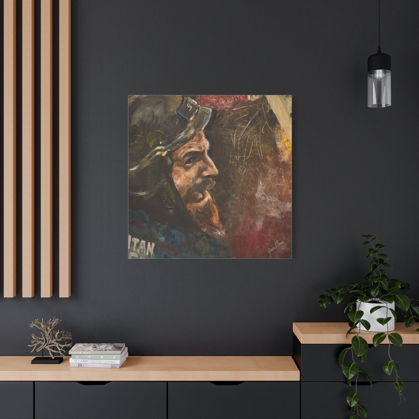 “Fighting Fanone” Canvas Print | Joan Baez x Michael Fanone — Stretched Matte