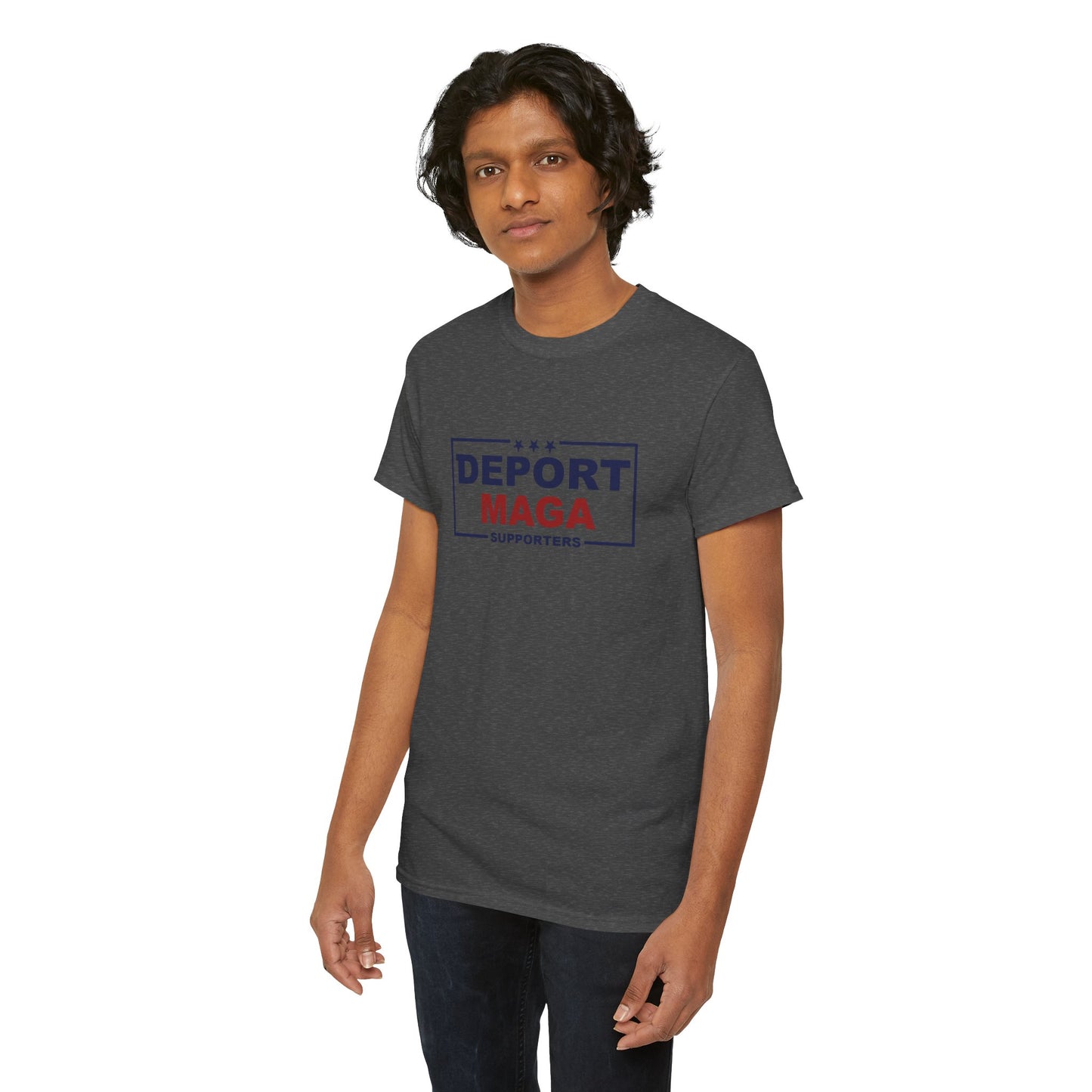 Deport MAGA Supporters Unisex Heavy Cotton Tee
