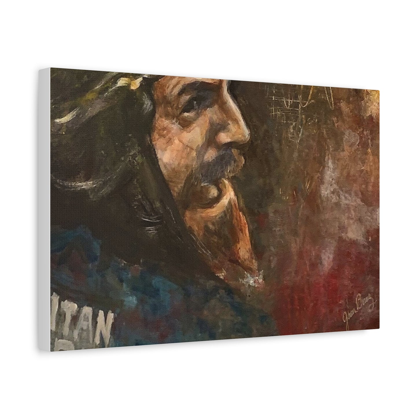 “Fighting Fanone” Canvas Print | Joan Baez x Michael Fanone — Stretched Matte