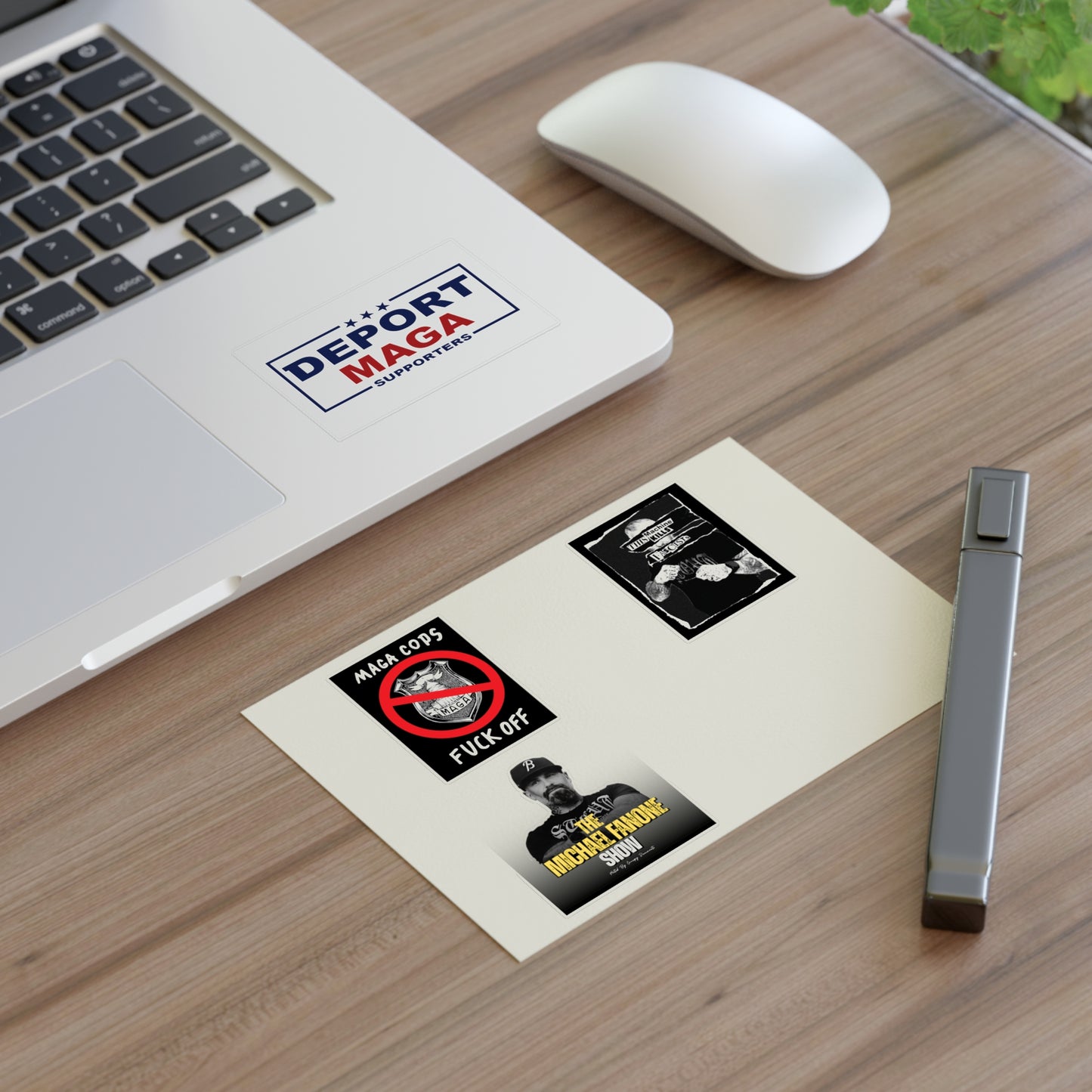 Anti-MAGA Sticker Sheets (Set) | Michael Fanone — White • Holo • Clear