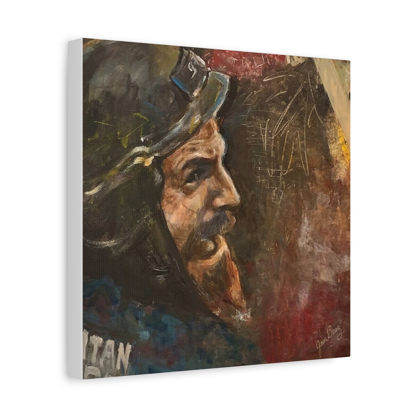 “Fighting Fanone” Canvas Print | Joan Baez x Michael Fanone — Stretched Matte