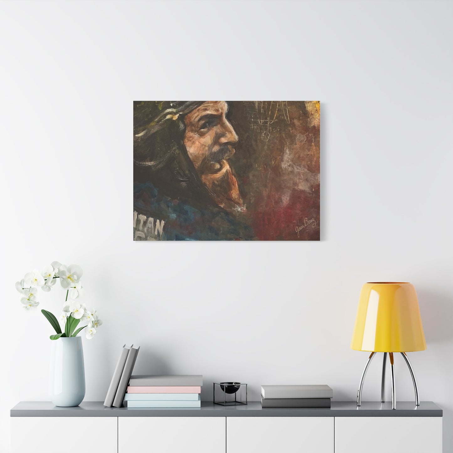 “Fighting Fanone” Canvas Print | Joan Baez x Michael Fanone — Stretched Matte