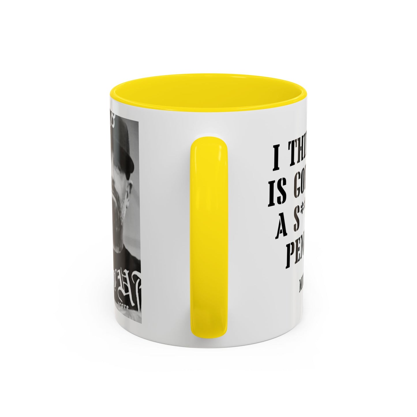 “History Will Take a Sh*t on Mike Pence’s Head” Accent Mug | Michael Fanone One-Liners