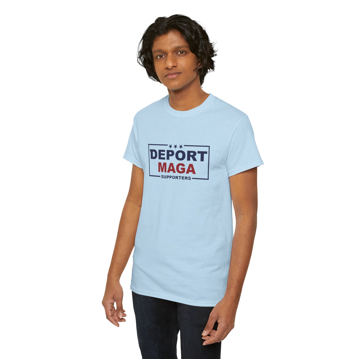 Deport MAGA Supporters Unisex Heavy Cotton Tee