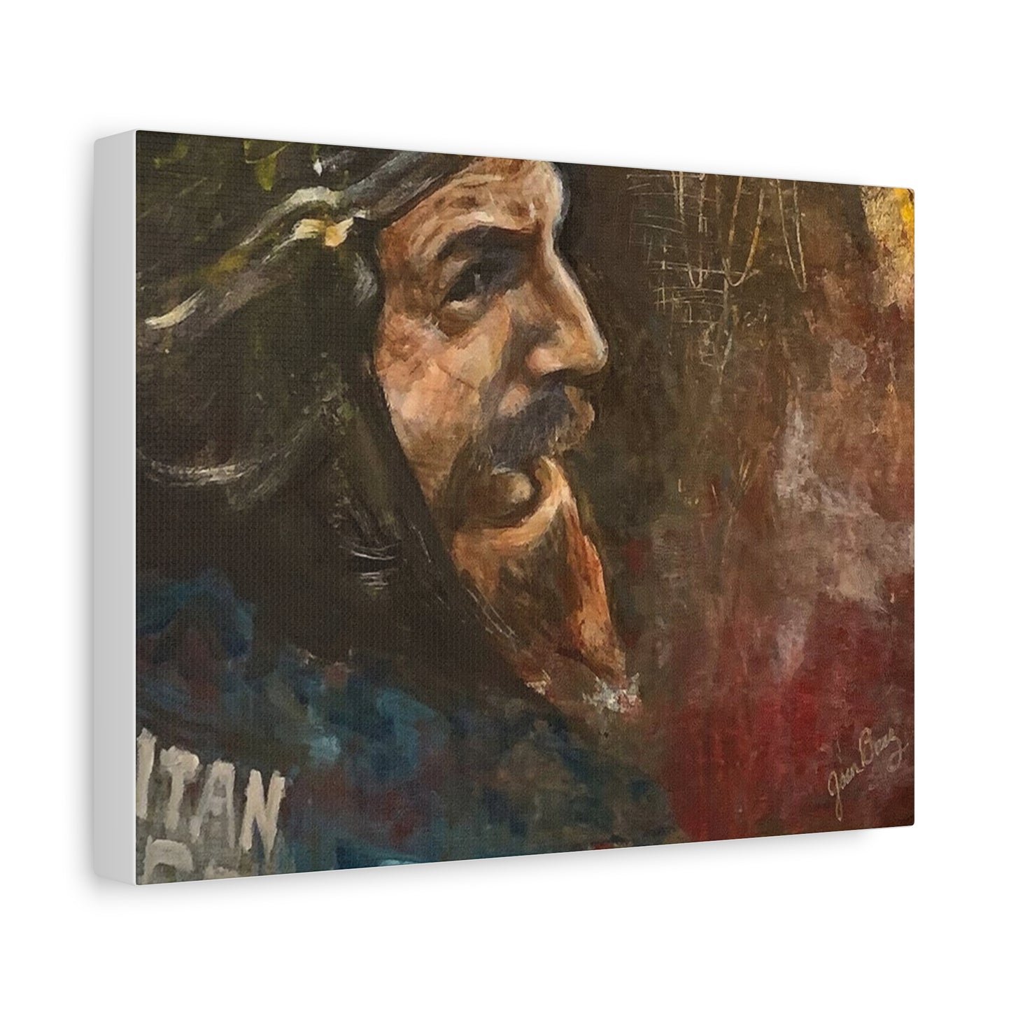 “Fighting Fanone” Canvas Print | Joan Baez x Michael Fanone — Stretched Matte