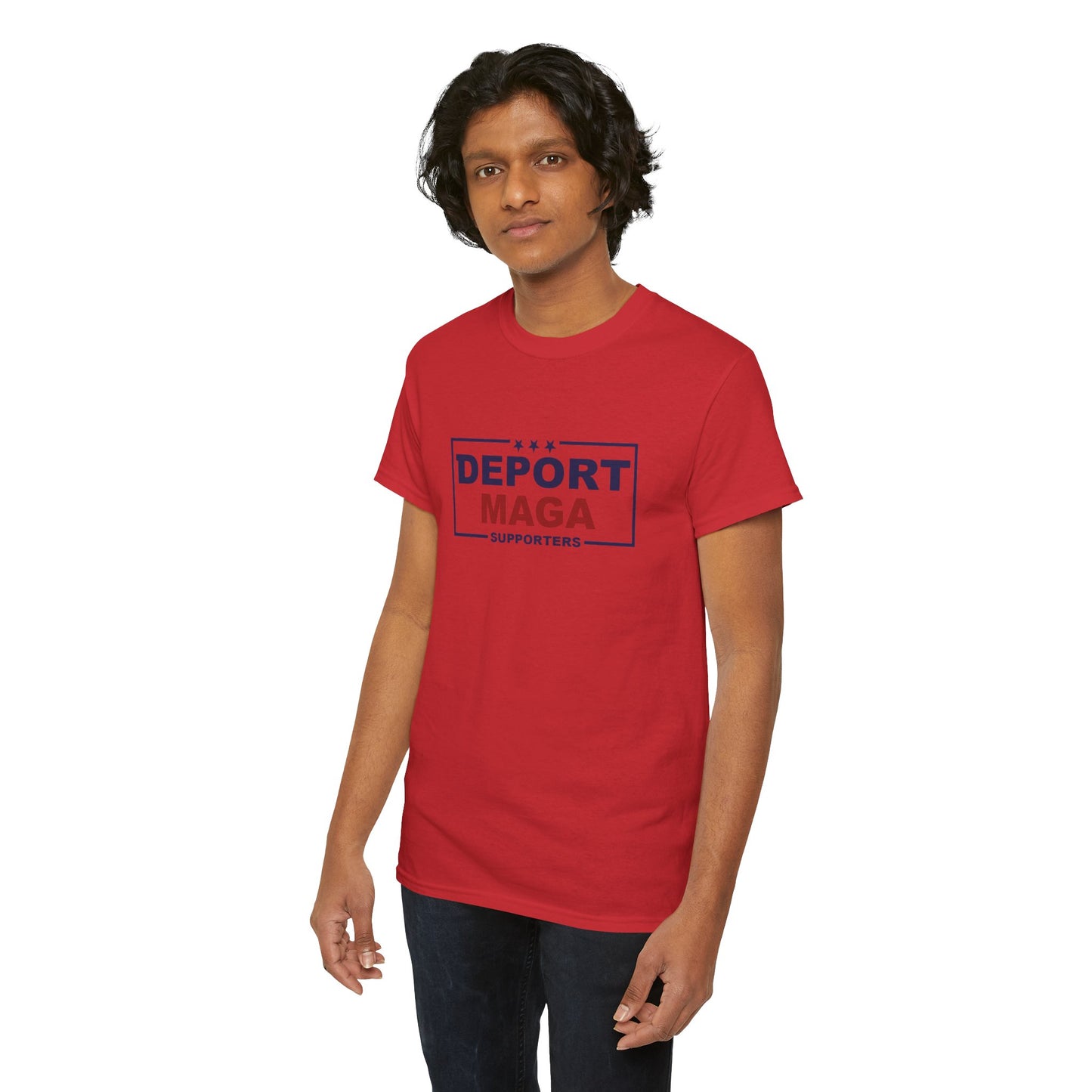 Deport MAGA Supporters Unisex Heavy Cotton Tee