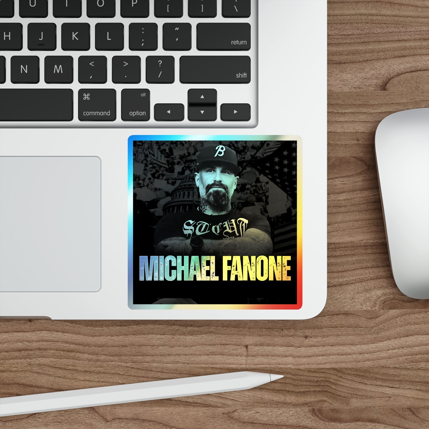 Michael Fanone Holographic Die-Cut Sticker