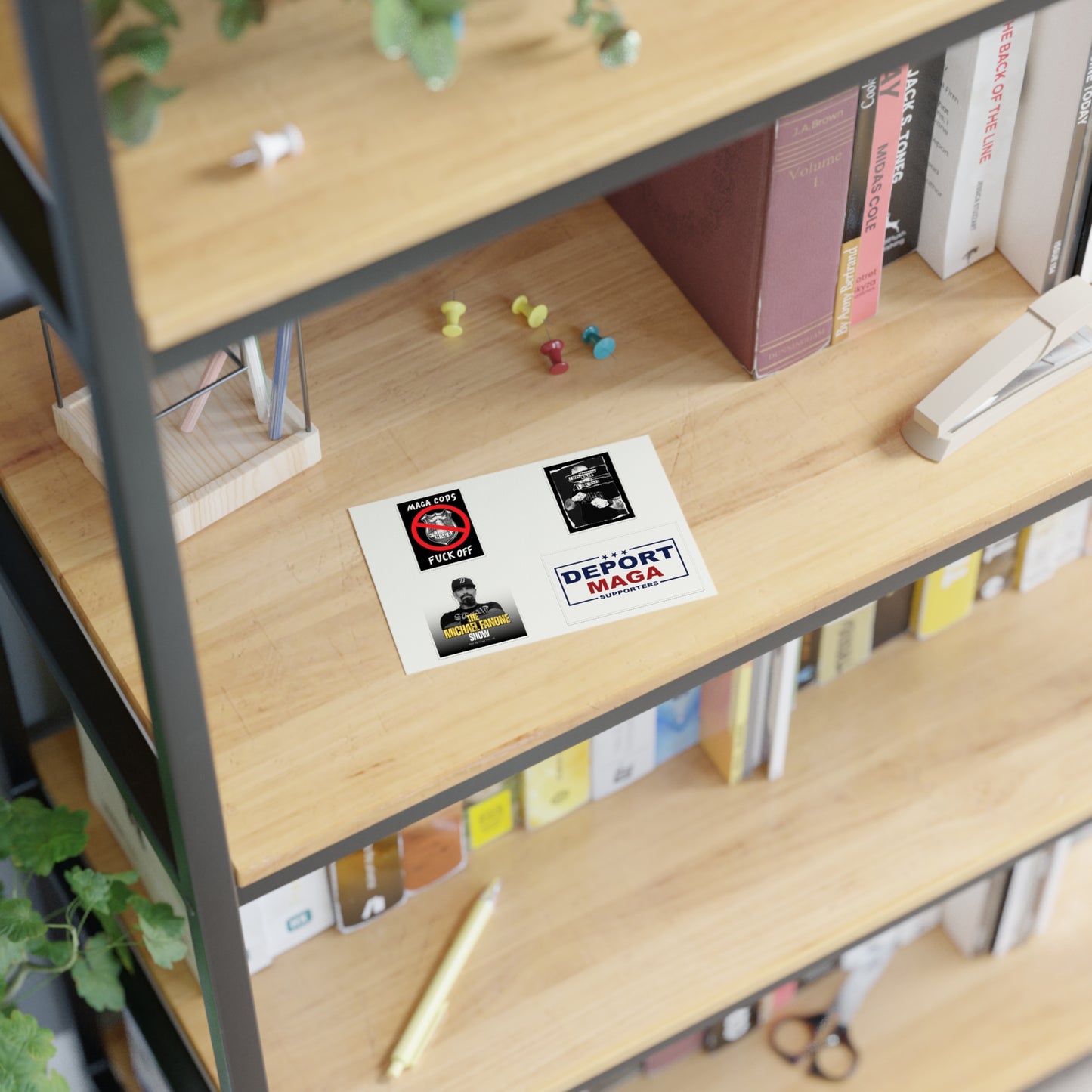 Anti-MAGA Sticker Sheets (Set) | Michael Fanone — White • Holo • Clear