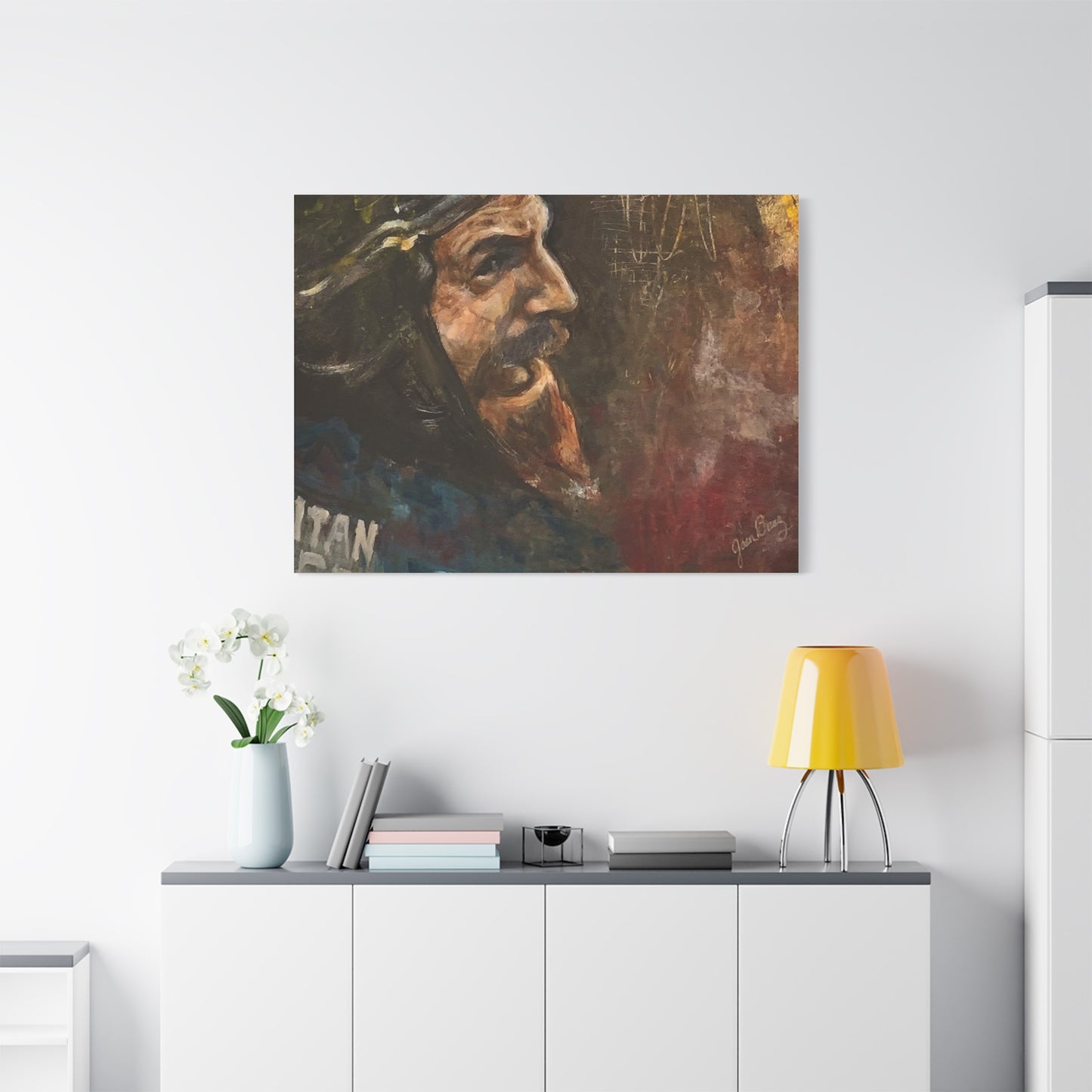 “Fighting Fanone” Canvas Print | Joan Baez x Michael Fanone — Stretched Matte