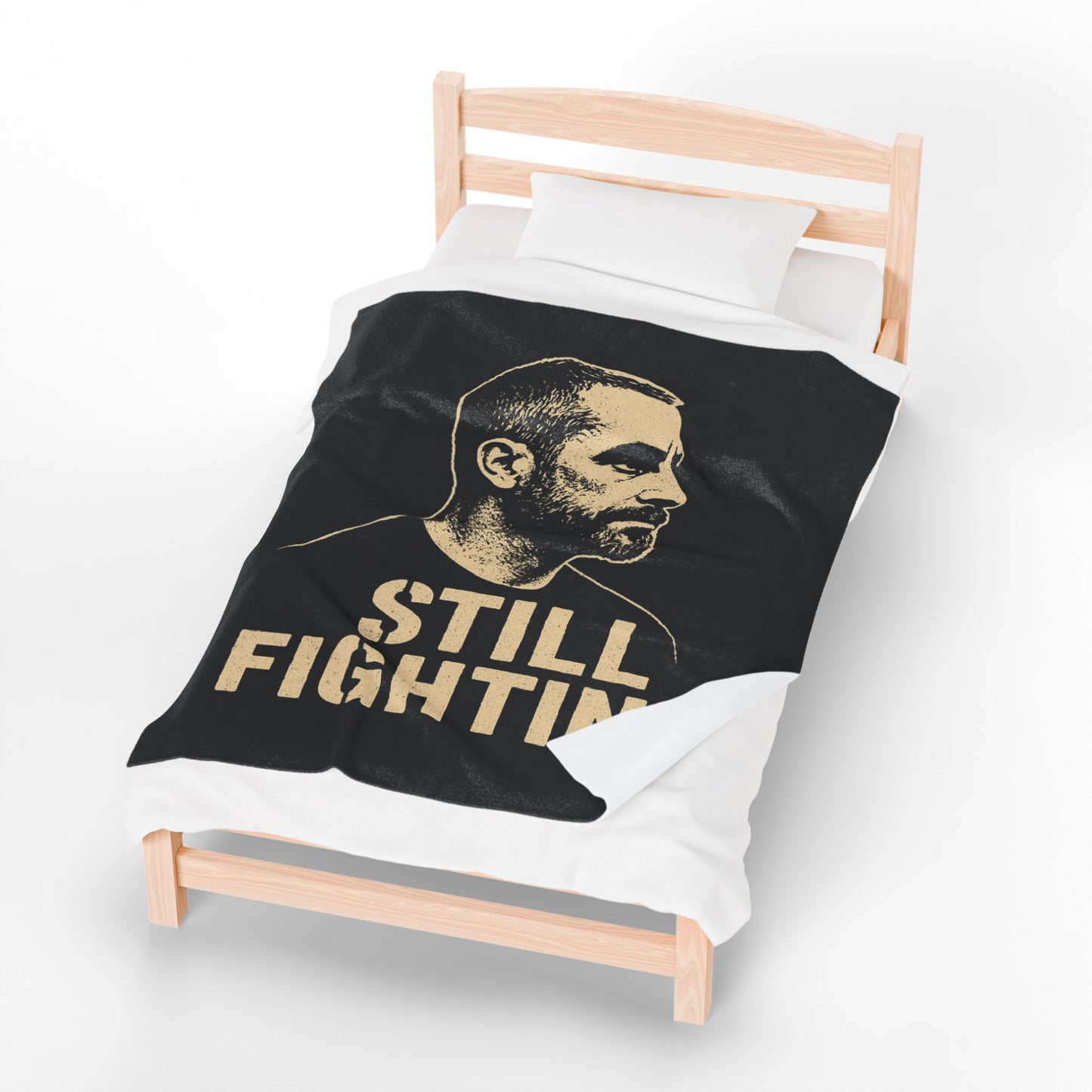 "Still Fighting" Portrait Blanket Throw