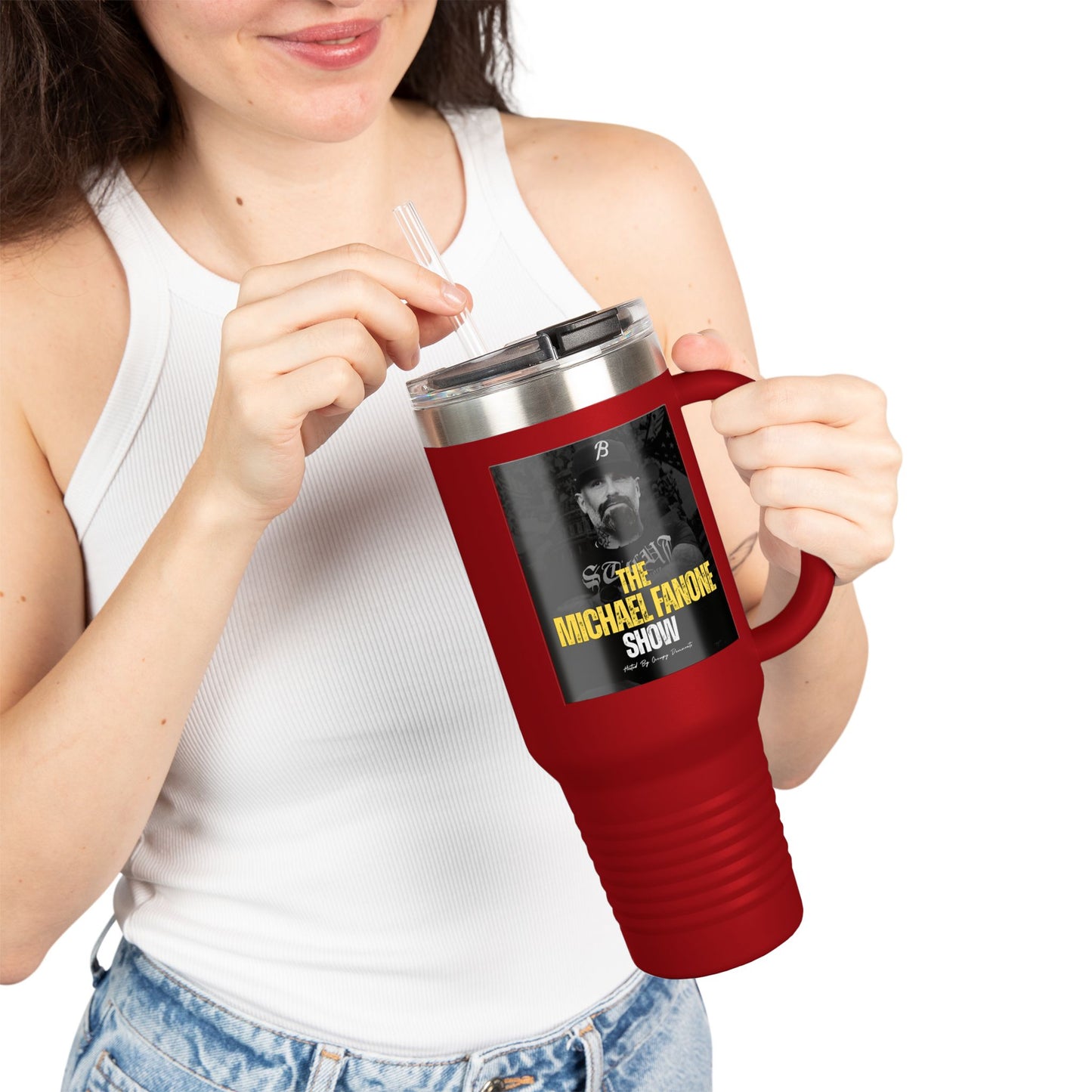 Michael Fanone Show Insulated Travel Mug | 40oz Coffee Tumbler for On-the-Go | Travel Cup, Gift for Coffee Lovers, Father's Day, [...]
