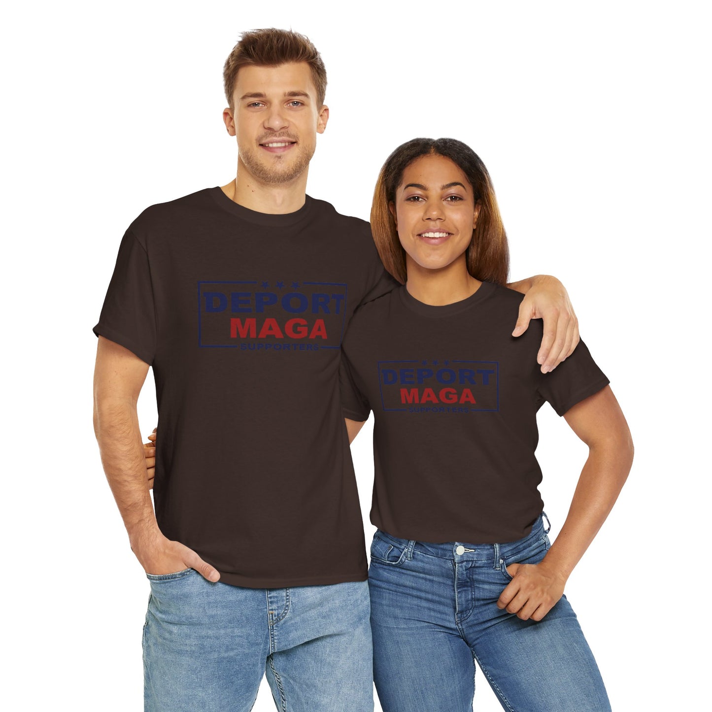 Deport MAGA Supporters Unisex Heavy Cotton Tee