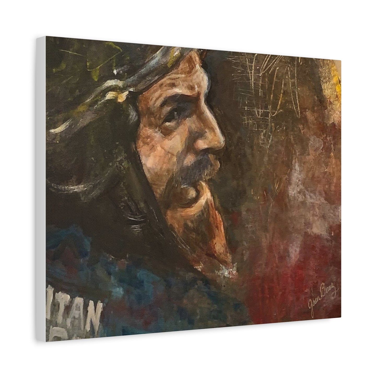 “Fighting Fanone” Canvas Print | Joan Baez x Michael Fanone — Stretched Matte