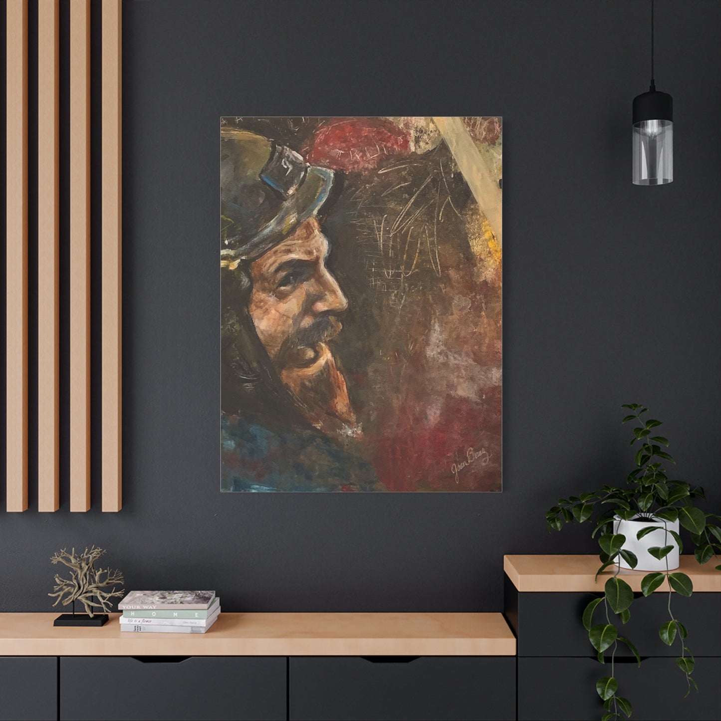 “Fighting Fanone” Canvas Print | Joan Baez x Michael Fanone — Stretched Matte