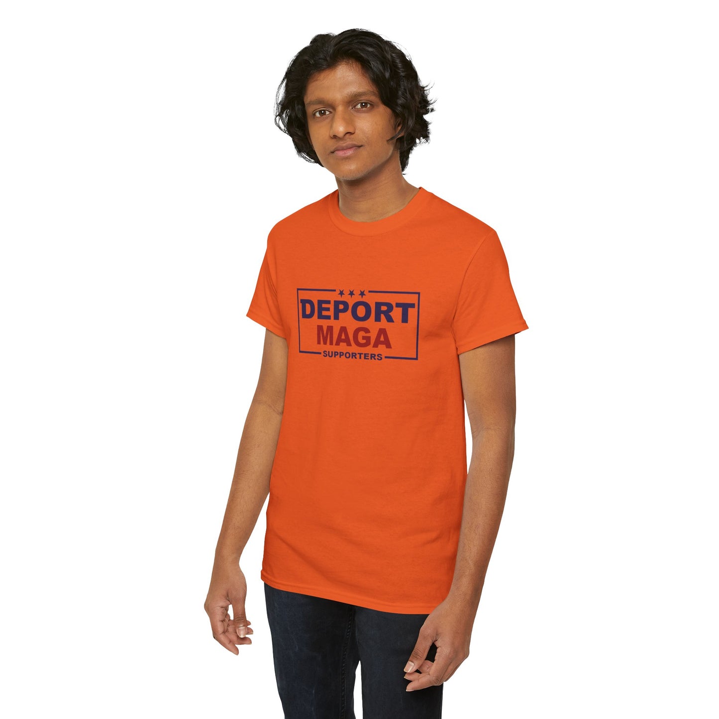 Deport MAGA Supporters Unisex Heavy Cotton Tee