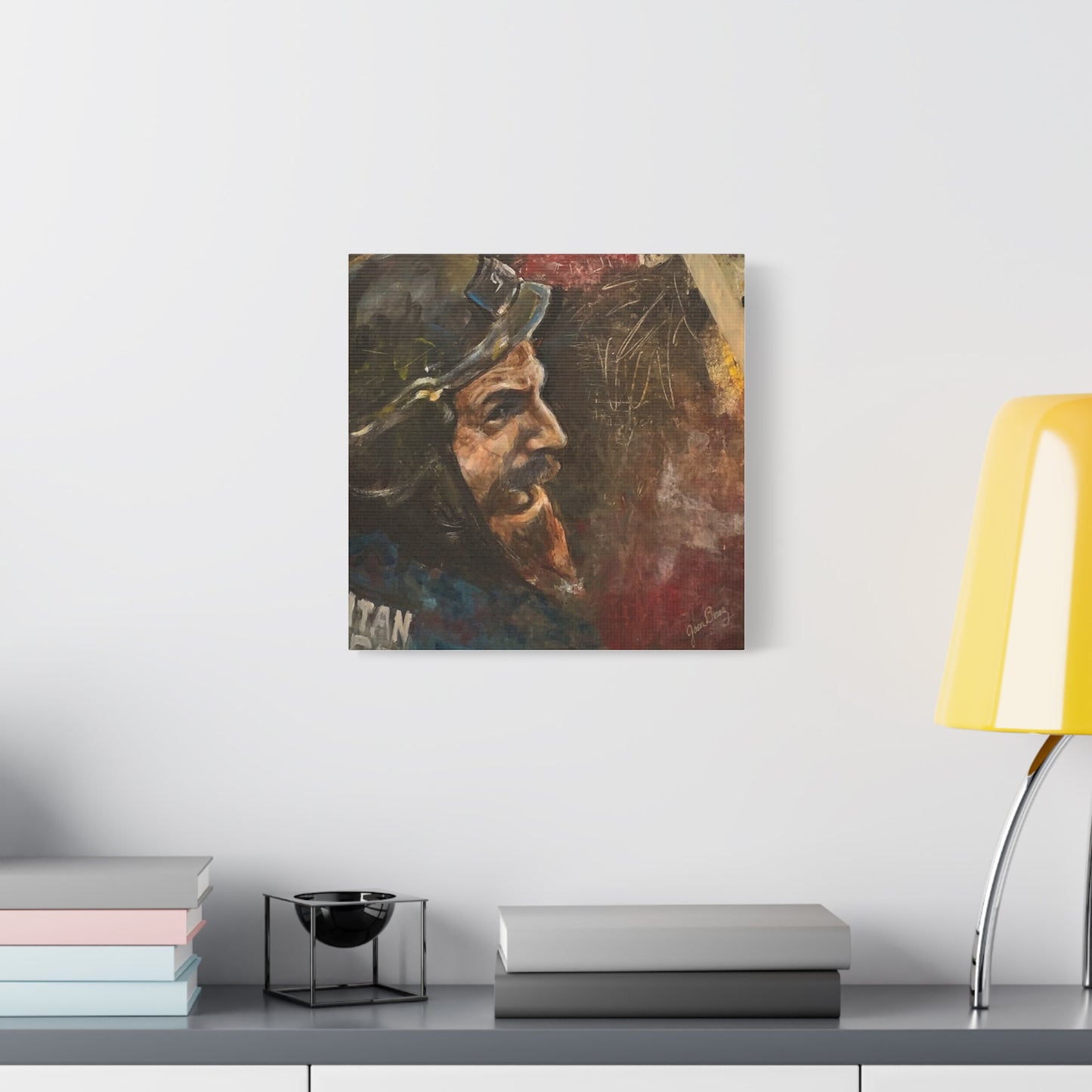 “Fighting Fanone” Canvas Print | Joan Baez x Michael Fanone — Stretched Matte