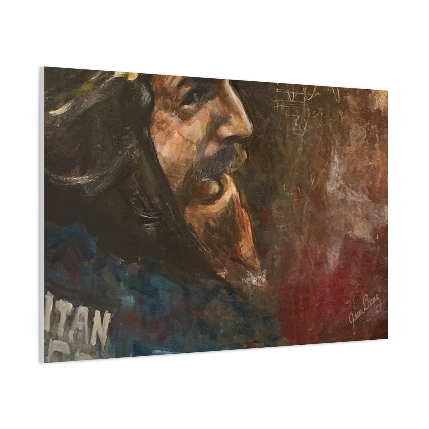 “Fighting Fanone” Canvas Print | Joan Baez x Michael Fanone — Stretched Matte