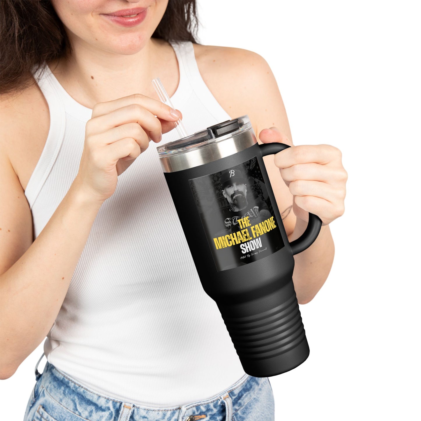 Michael Fanone Show Insulated Travel Mug | 40oz Coffee Tumbler for On-the-Go | Travel Cup, Gift for Coffee Lovers, Father's Day, [...]