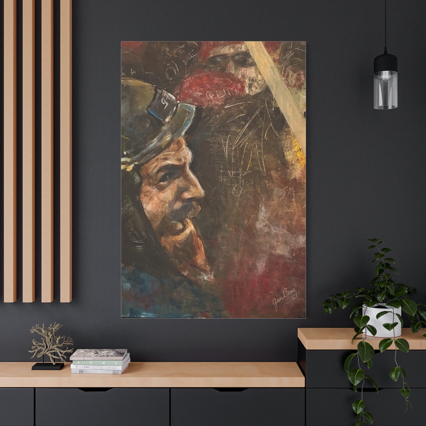 “Fighting Fanone” Canvas Print | Joan Baez x Michael Fanone — Stretched Matte