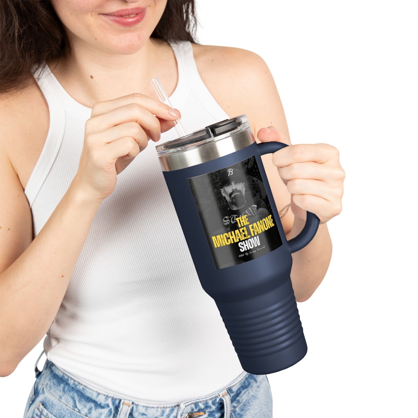 Michael Fanone Show Insulated Travel Mug | 40oz Coffee Tumbler for On-the-Go | Travel Cup, Gift for Coffee Lovers, Father's Day, [...]