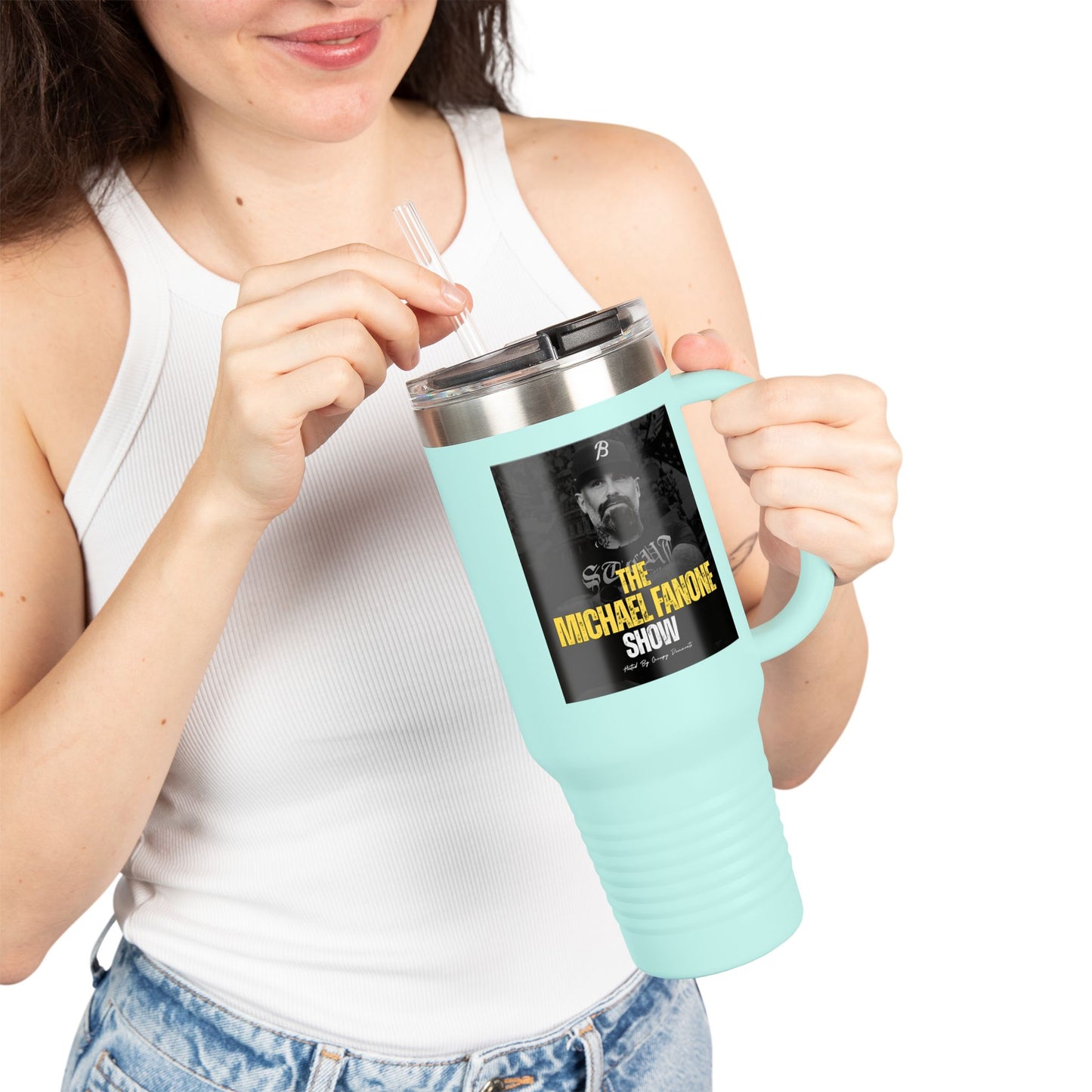 Michael Fanone Show Insulated Travel Mug | 40oz Coffee Tumbler for On-the-Go | Travel Cup, Gift for Coffee Lovers, Father's Day, [...]