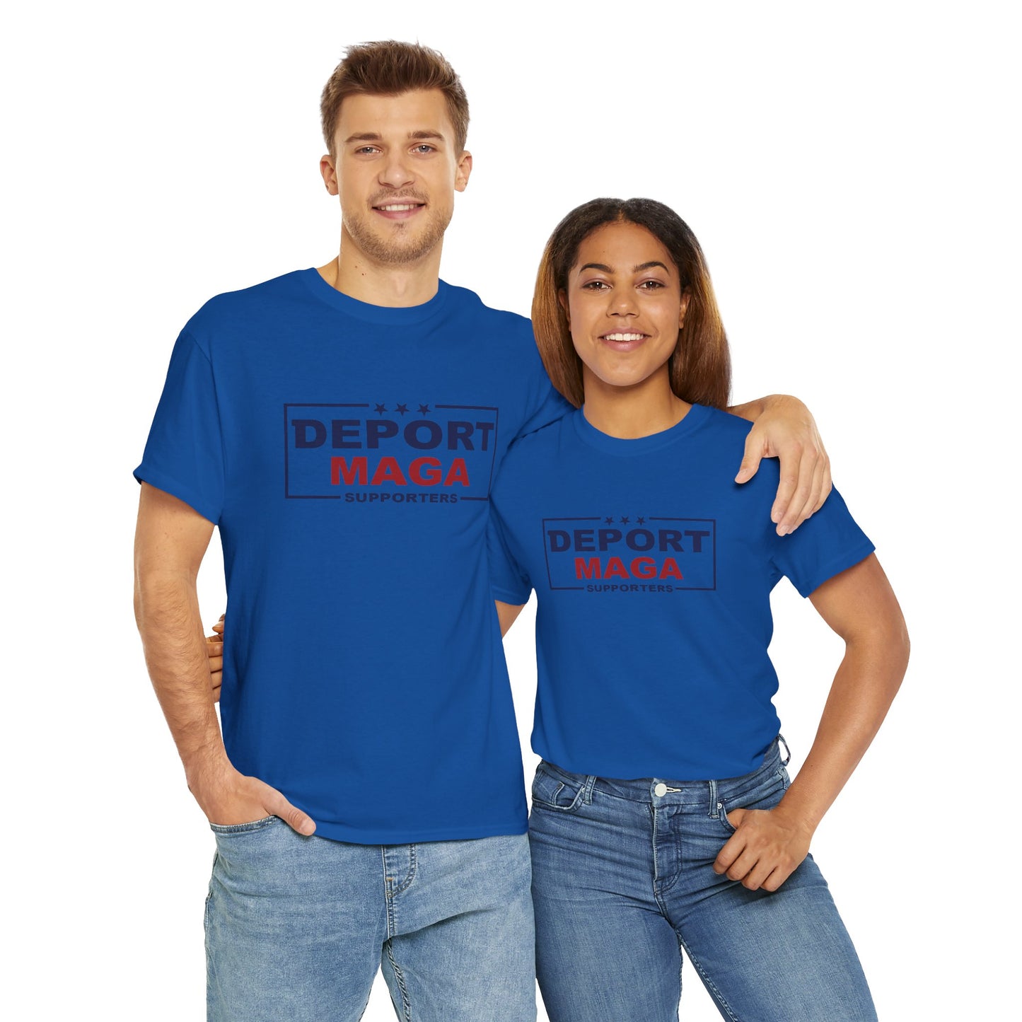 Deport MAGA Supporters Unisex Heavy Cotton Tee