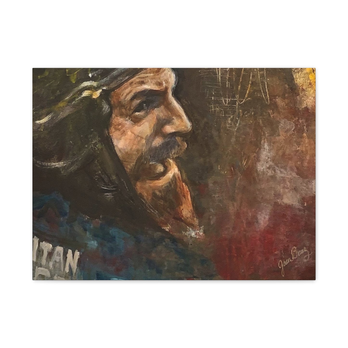 “Fighting Fanone” Canvas Print | Joan Baez x Michael Fanone — Stretched Matte