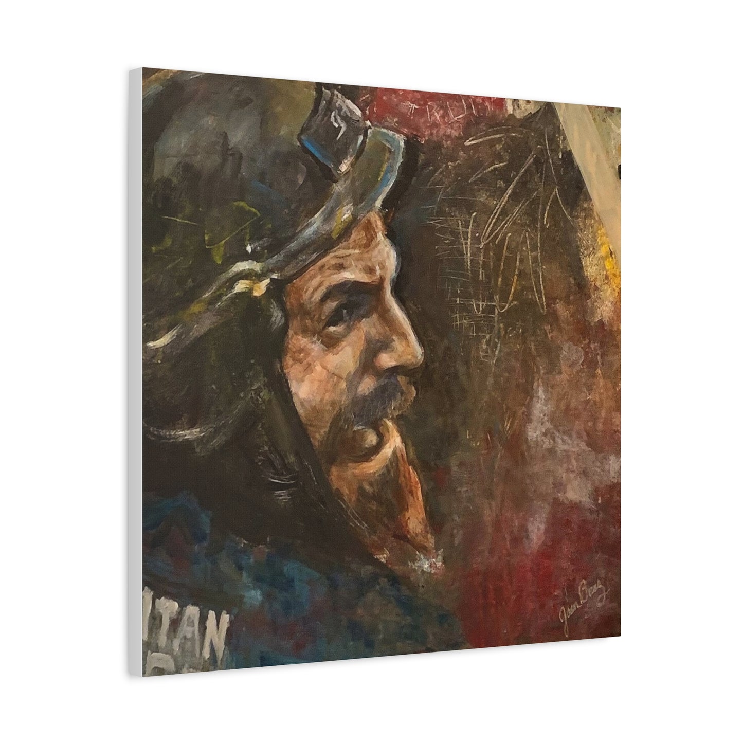 “Fighting Fanone” Canvas Print | Joan Baez x Michael Fanone — Stretched Matte