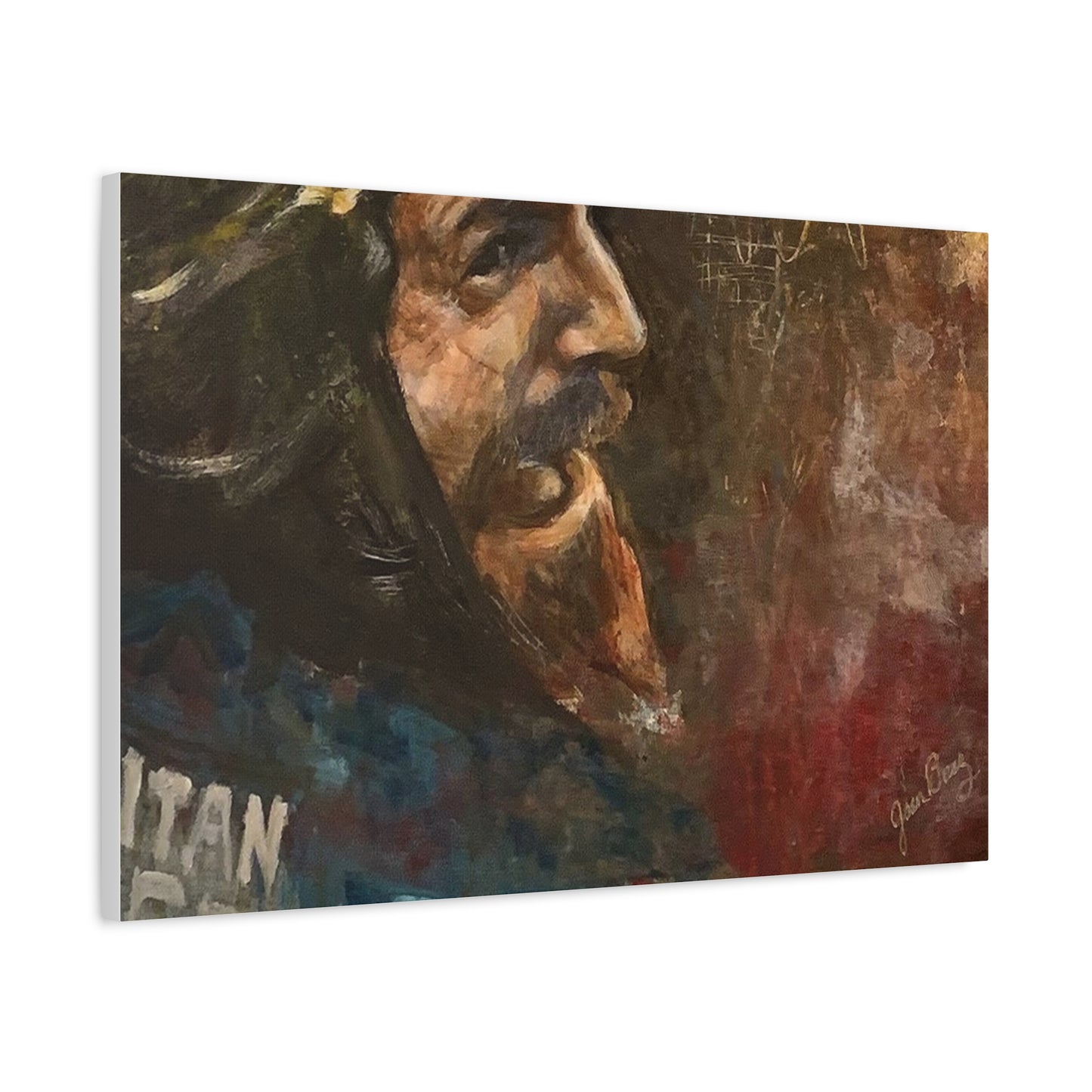 “Fighting Fanone” Canvas Print | Joan Baez x Michael Fanone — Stretched Matte
