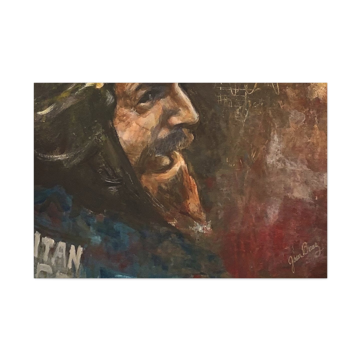 “Fighting Fanone” Canvas Print | Joan Baez x Michael Fanone — Stretched Matte