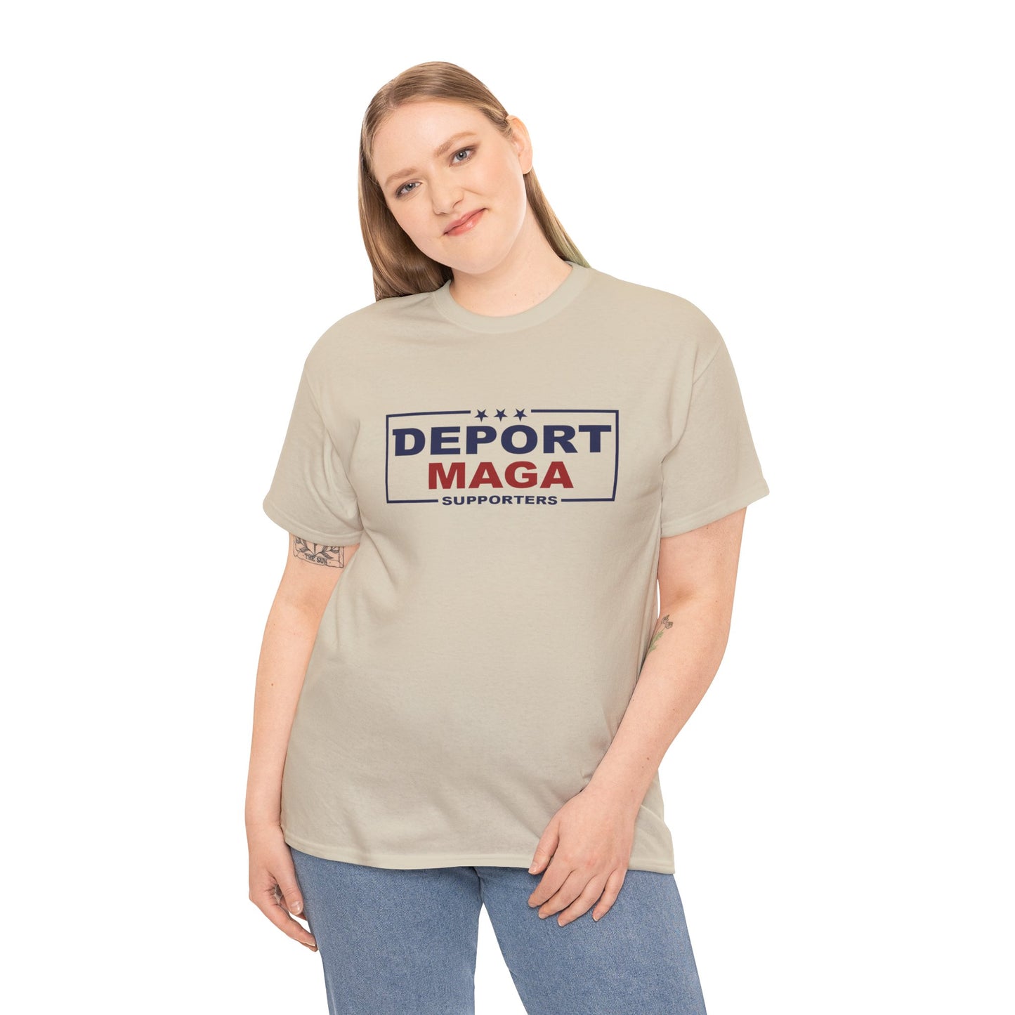 Deport MAGA Supporters Tee | Unisex Heavy Cotton — Michael Fanone