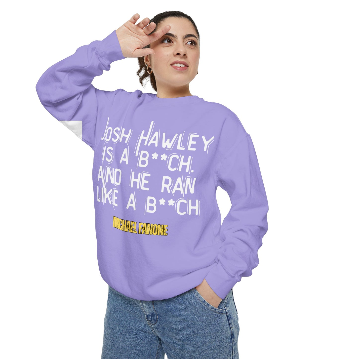 “Josh Hawley Ran Like a B**ch” Crewneck | Michael Fanone One-Liners