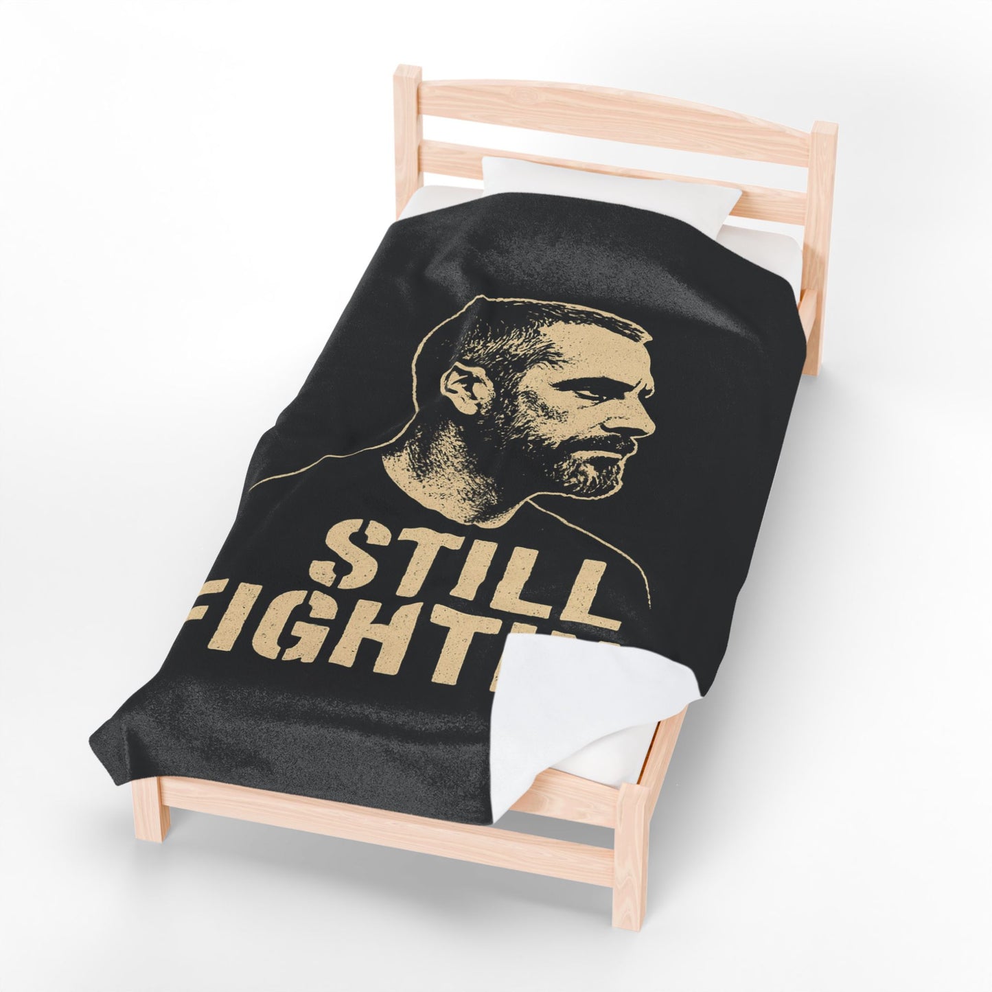 "Still Fighting" Portrait Blanket Throw