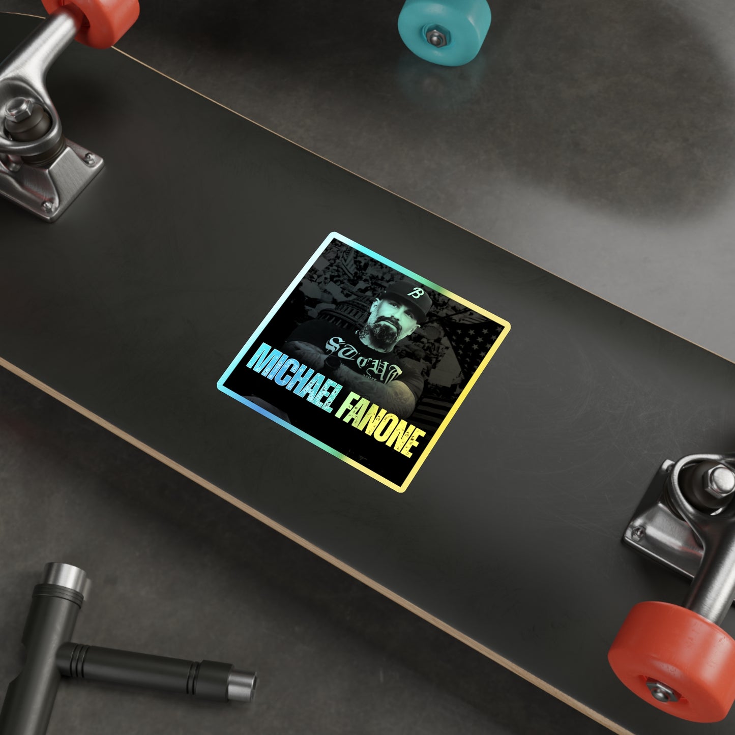 Michael Fanone Holographic Die-Cut Sticker