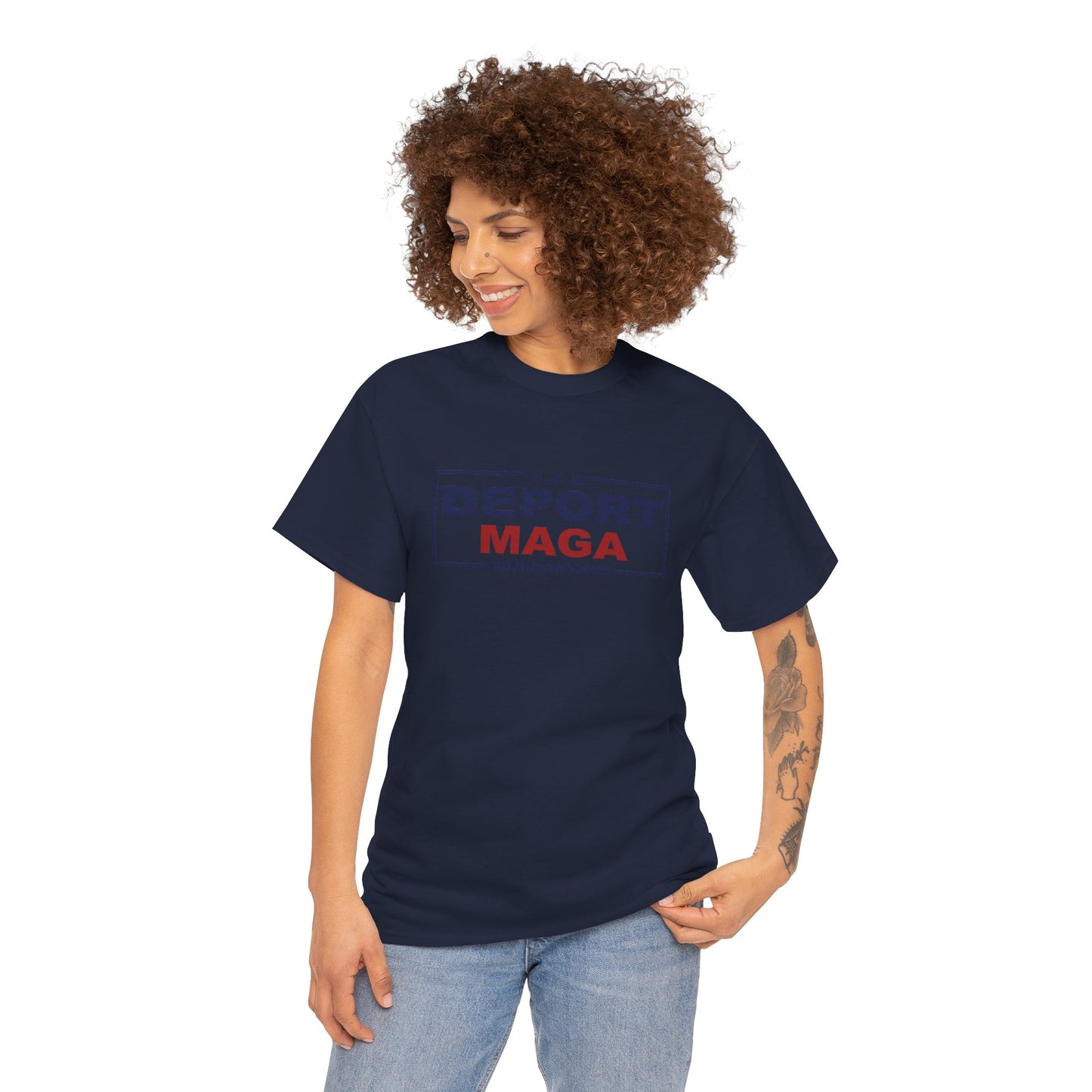 Deport MAGA Supporters Unisex Heavy Cotton Tee