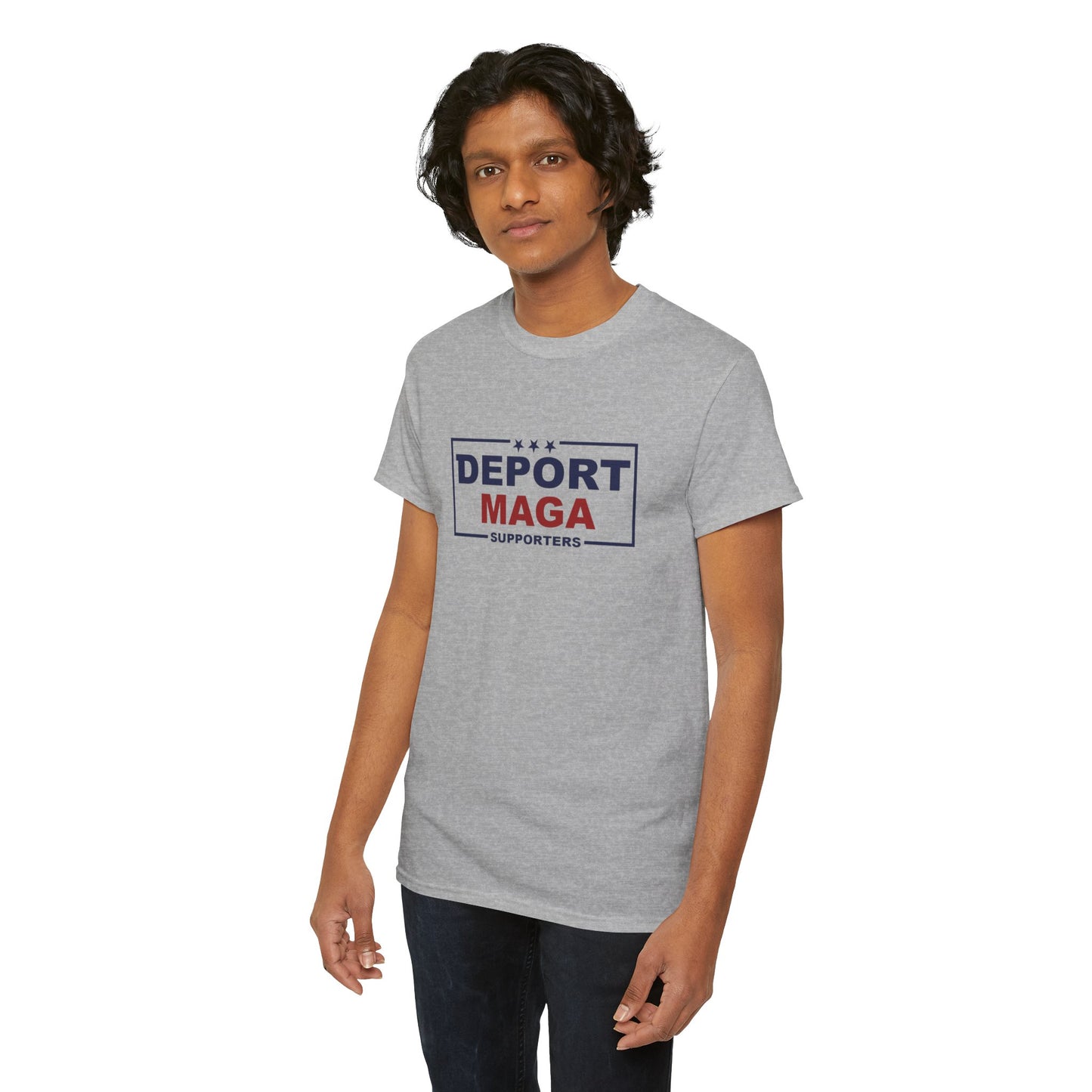 Deport MAGA Supporters Unisex Heavy Cotton Tee
