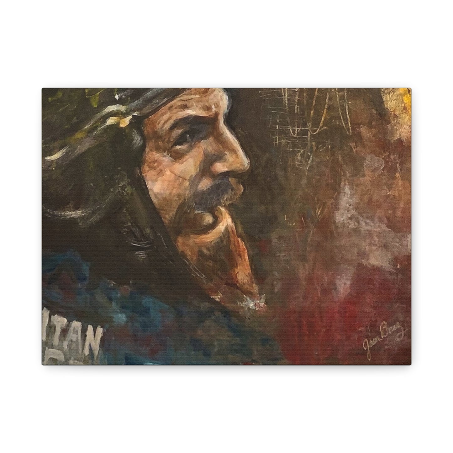 “Fighting Fanone” Canvas Print | Joan Baez x Michael Fanone — Stretched Matte