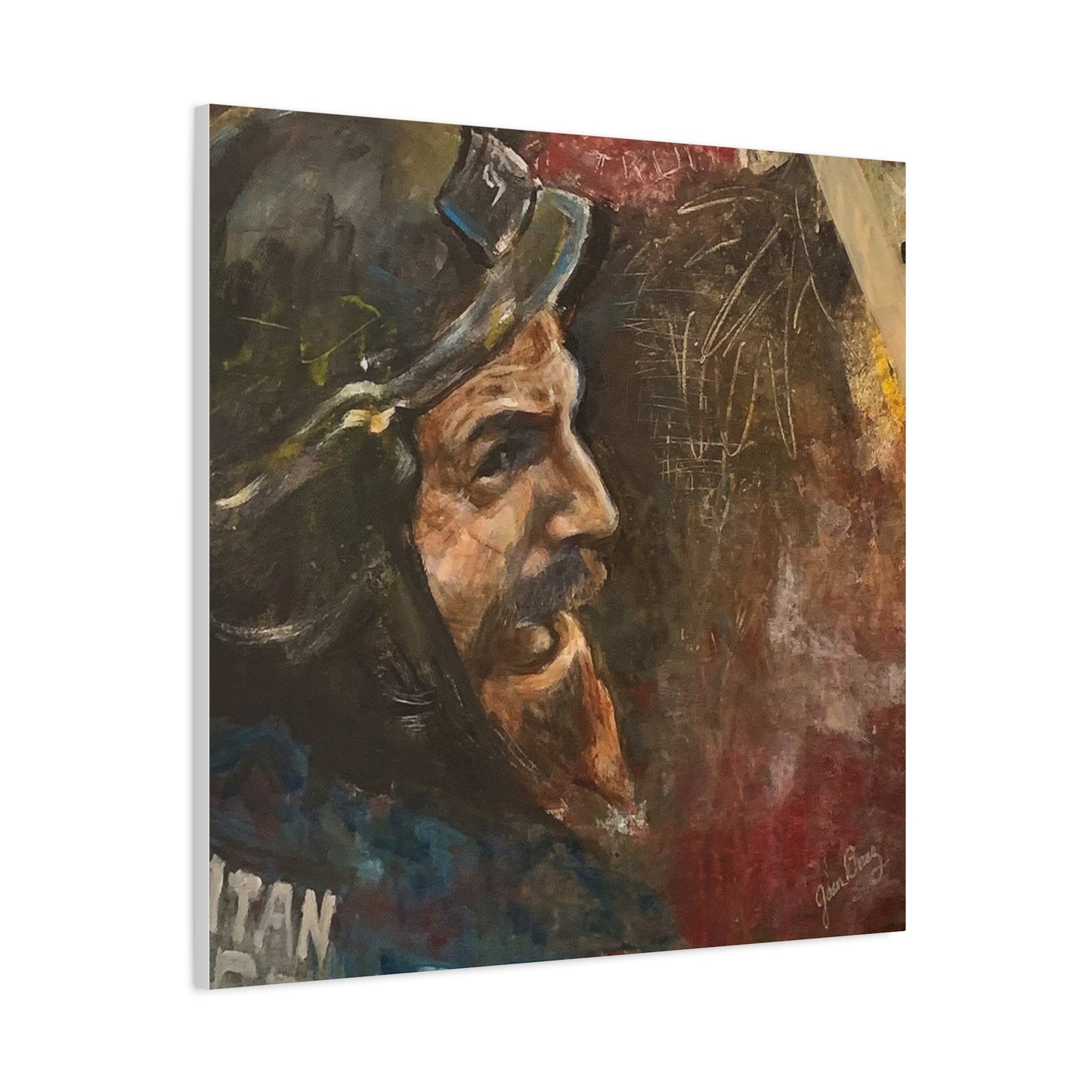 “Fighting Fanone” Canvas Print | Joan Baez x Michael Fanone — Stretched Matte